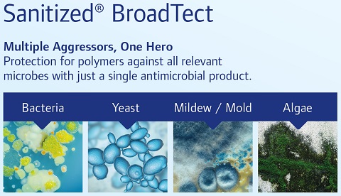 专为聚合物设计，SANITIZED推出耐高温抗菌产品