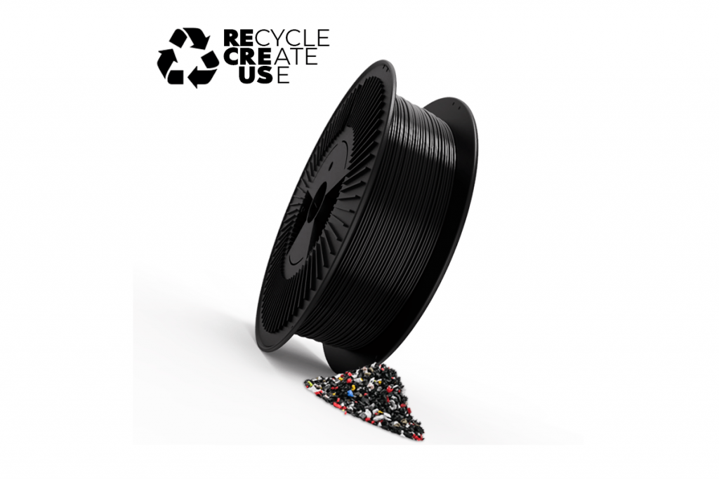 RECREUS利用全新的100%再生TPU长丝推动3D打印的可持续性发展