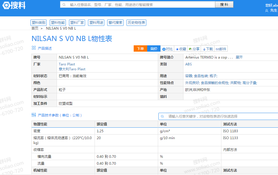 读懂塑料物性表