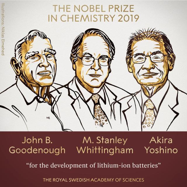 诺贝尔化学奖—三位锂电池教父摘得桂冠，锂资源将替代化石燃