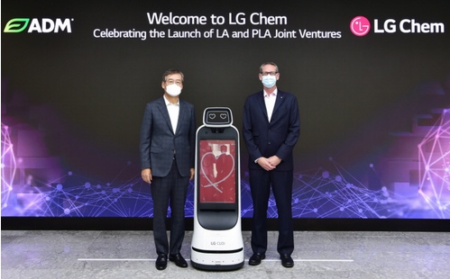 共建年产15万吨乳酸和7.5万吨聚乳酸项目！LG化学与ADM正式签署合