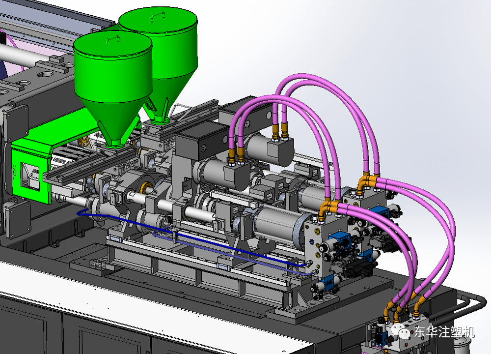 东华平行双色注塑机-多物料注塑机行业的生力军