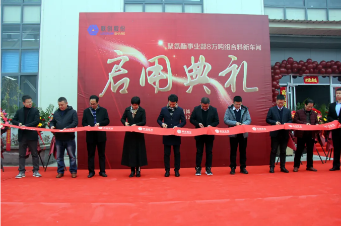 联创聚氨酯事业部8万吨组合料新车间正式启用