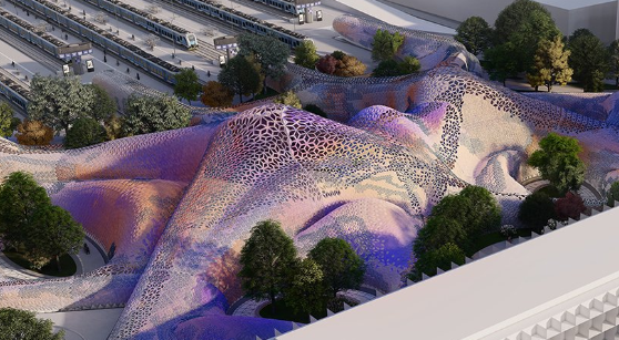 学生采用PLA和TPU材料，通过3D打印技术重新设计伦敦火车站