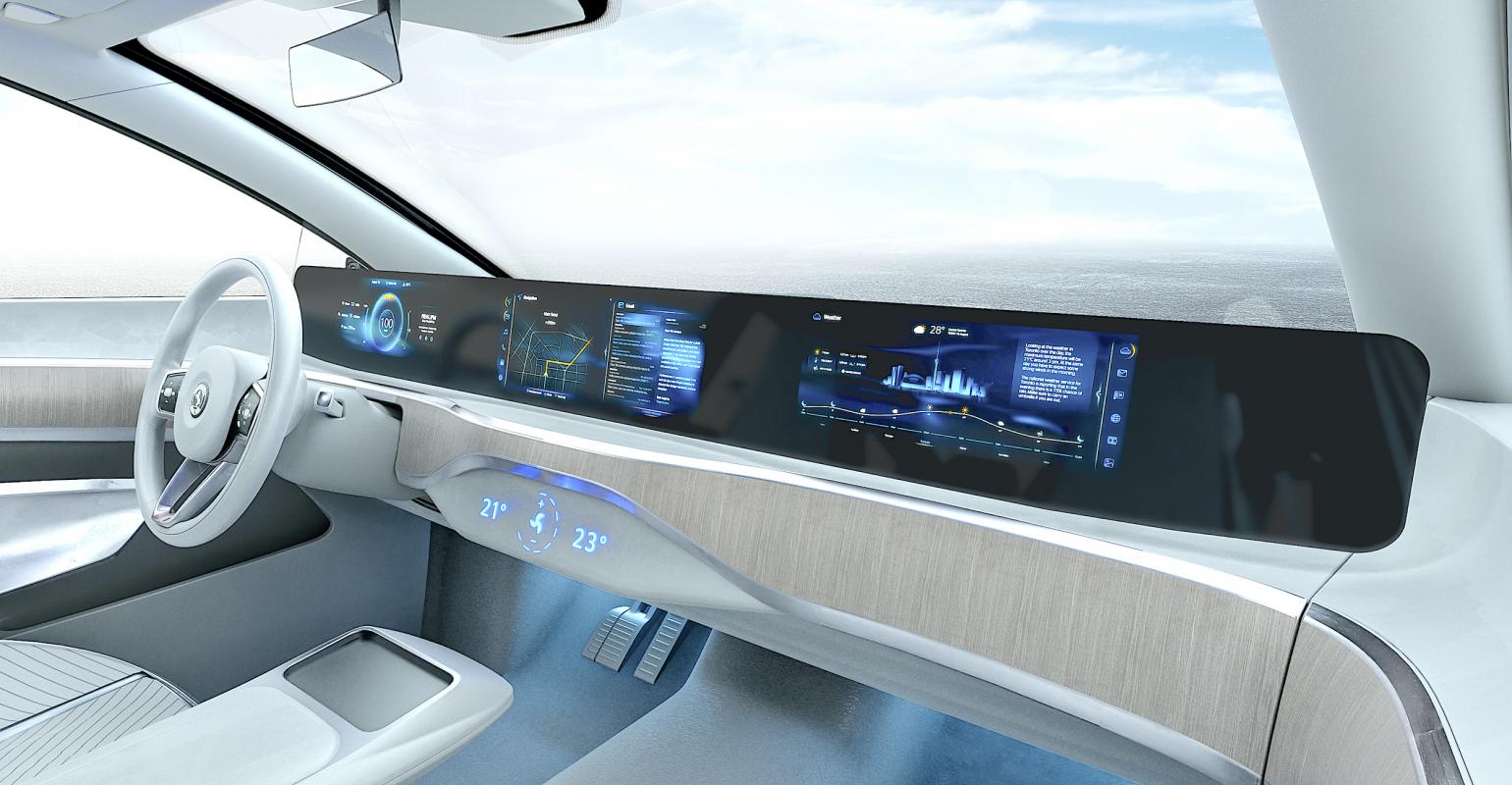令人惊叹的全幅显示屏将于2024年出现在汽车仪表板上