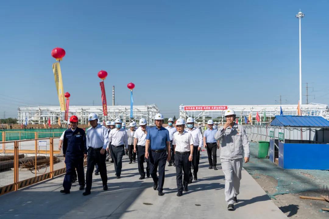 中国化学戴和根调研中化学东华天业可降解塑料PBAT项目