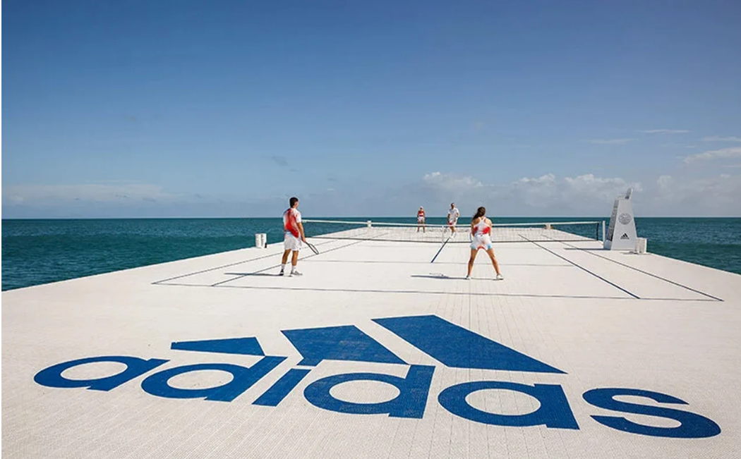 可回收材料造网球场，阿迪达斯“2025年愿景”又有新动作