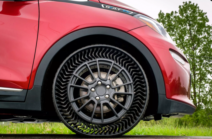 米其林和通用汽车正在为下一代Bolt开发无气轮胎