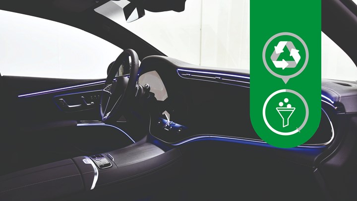 凯柏胶宝推出含38%回收成分的TPE材料，用于气内饰