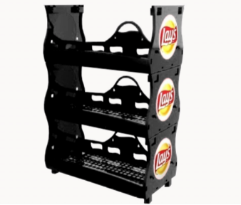 百事可乐推出了环保的薯片展示架，该产品由生物基热塑性塑料