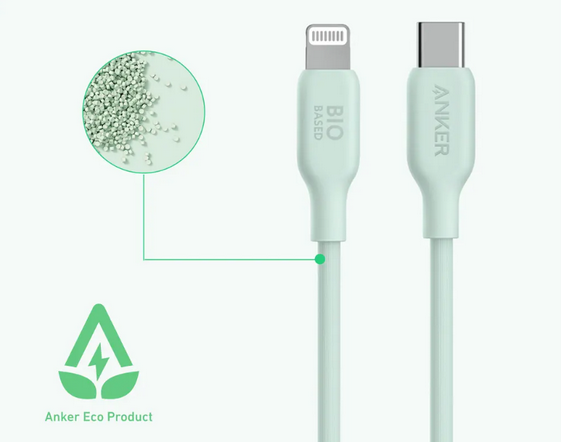 Anker融入多种植物材料，推出环保USB-C线缆