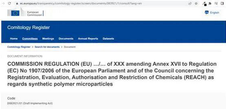 欧盟发布“塑料微粒”限制使用通报，将在所有化妆品中完全禁