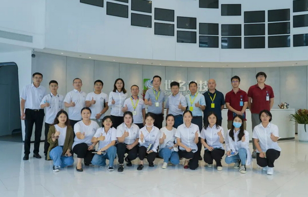 英科医疗造访世名科技 就乳胶用色浆及色母粒进行调研