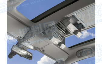 欧宝的天窗控制台