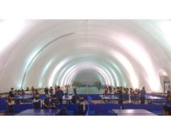 因严重雾霾 学校设充气膜体育馆方便先生户外活动