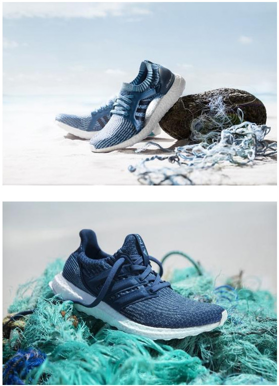 阿迪达斯推出更多由陆地塑料制成的运动鞋