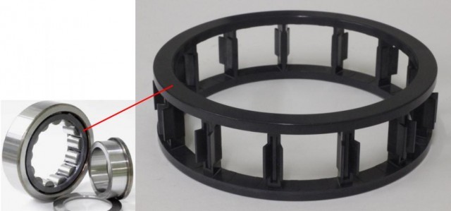 捷太格特开发使用PPS资料的“坚持器圆筒轴承”