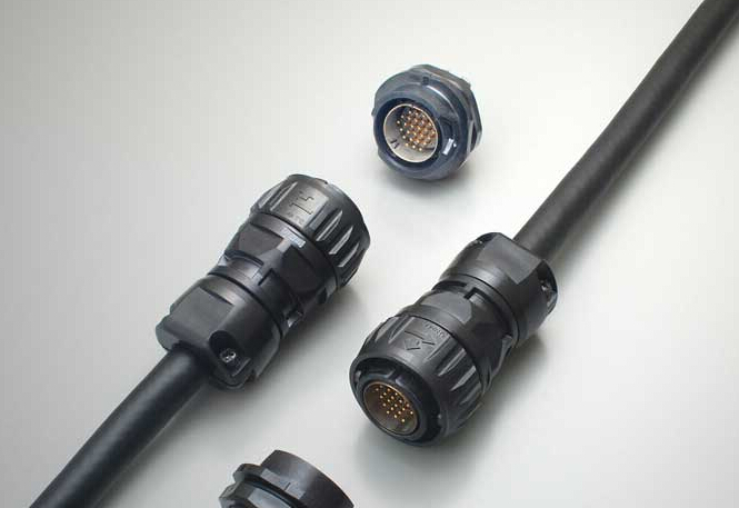 航空电子开收回塑料圆形衔接器 重量轻、IP67级防水